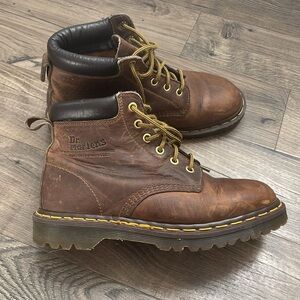 Dr Martens vintage 90s 939 Ben boots lace up brown leather MIE made in England